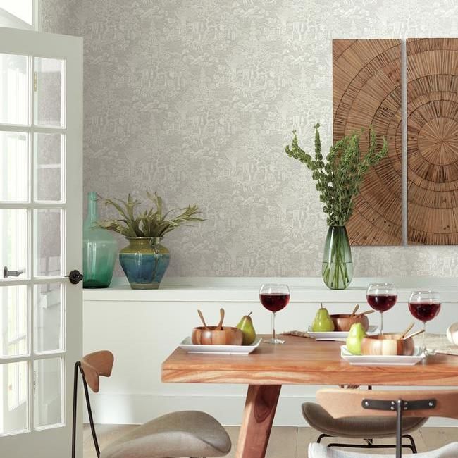 Обои Ronald Redding Tea Garden Chinoiserie AF6573 фото в интерьере